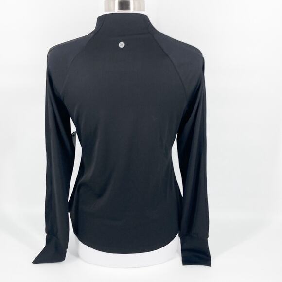 RBX Active Womens Black Quarter Zip Mock Neck Moisture Wicking Jacket M New - Picture 2 of 13